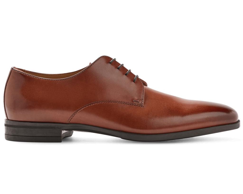 Sapato Social Derby Boss Caramelo em Couro