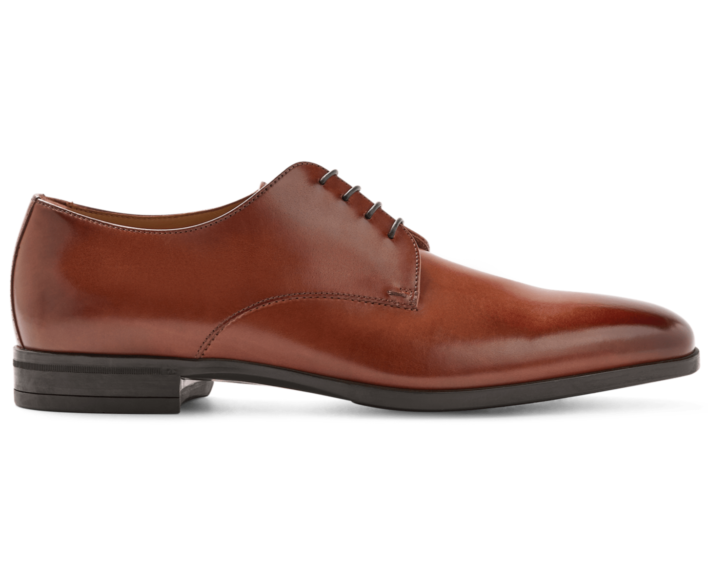 Sapato Social Derby Boss Caramelo em Couro