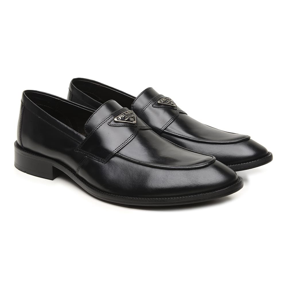 Mocassim Prada Silver Metallic