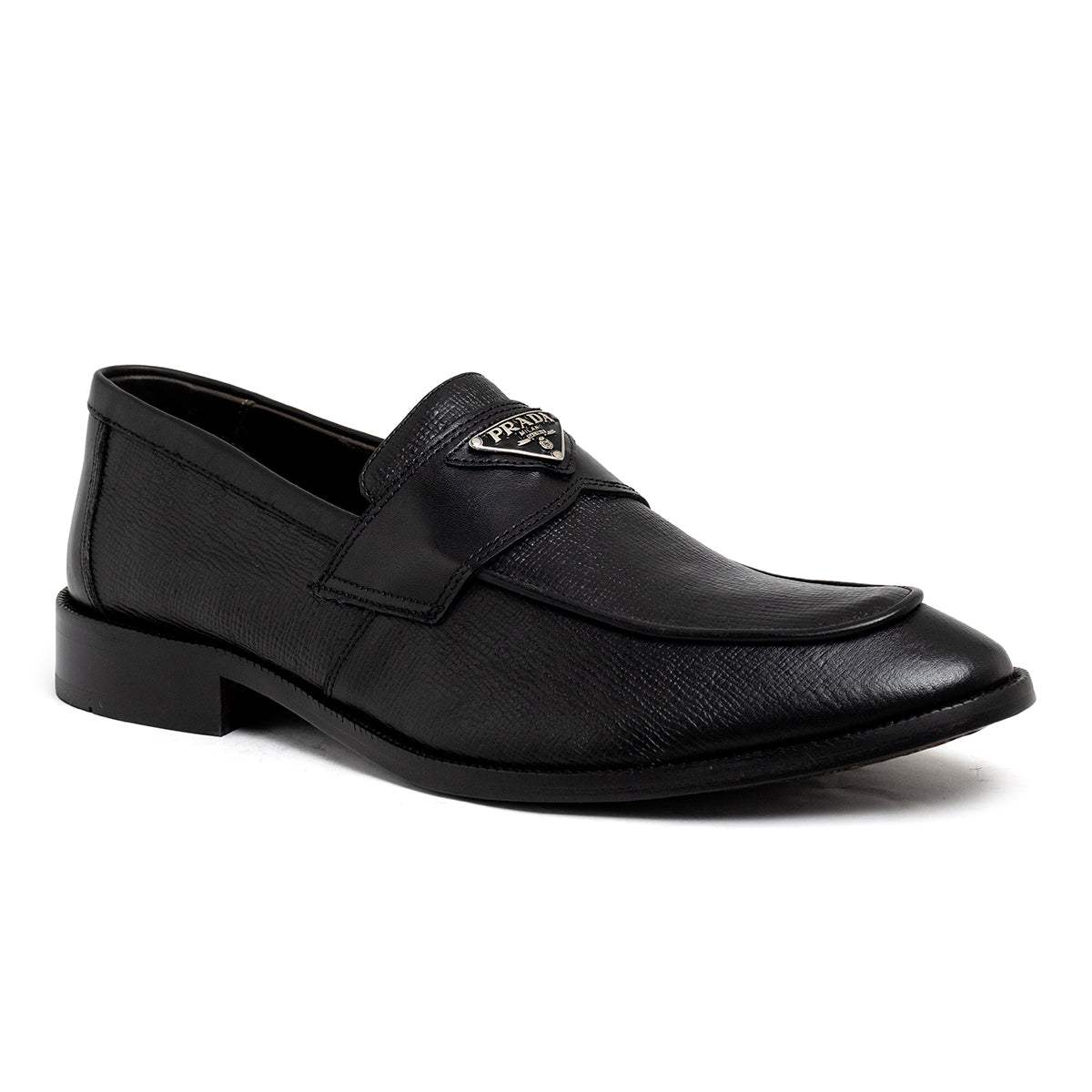 Mocassim Prada Silver Metallic Estampado