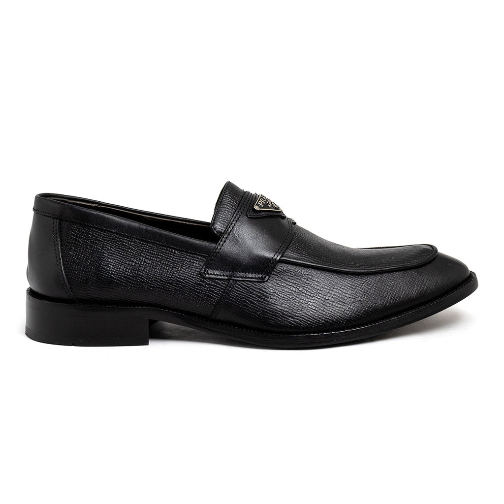 Mocassim Prada Silver Metallic Estampado