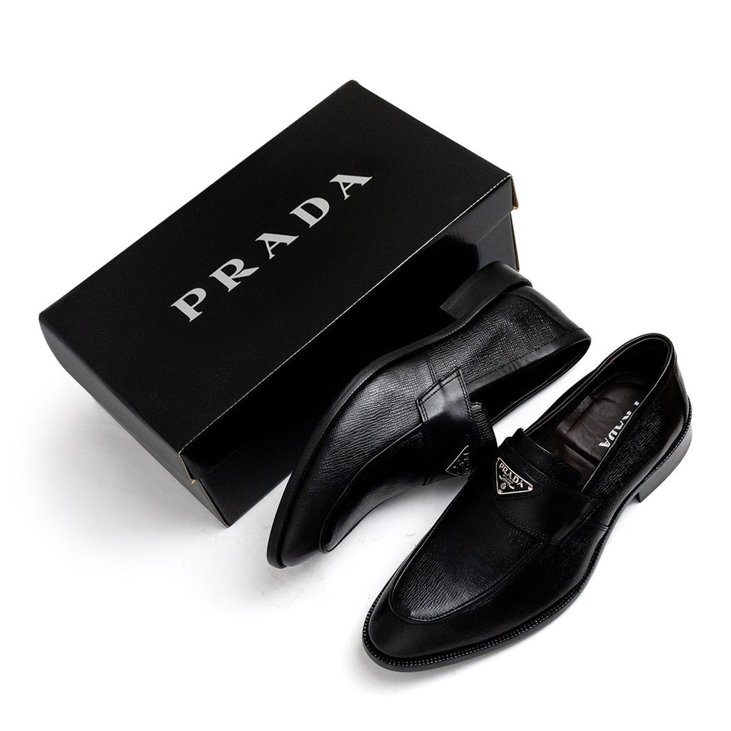 Mocassim Prada Silver Metallic Estampado